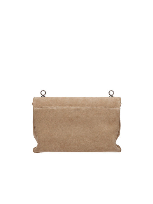 Vunque Baguette Suede Shoulder S Soul Beige