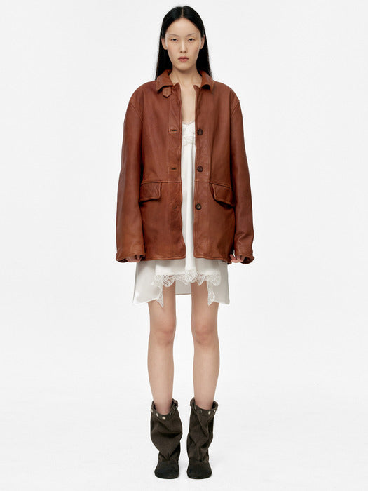 [Margesherwood] Snap Middle Suede BOOTS_dark brown