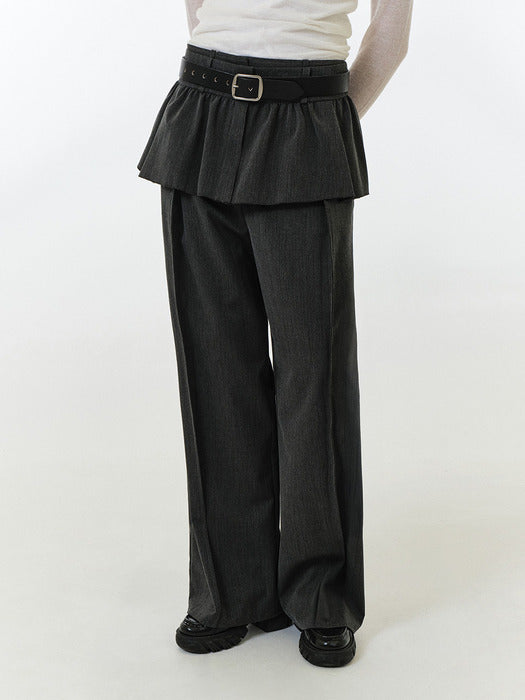 Grove 25Fw Marina Skirt (Grey Stripe)
