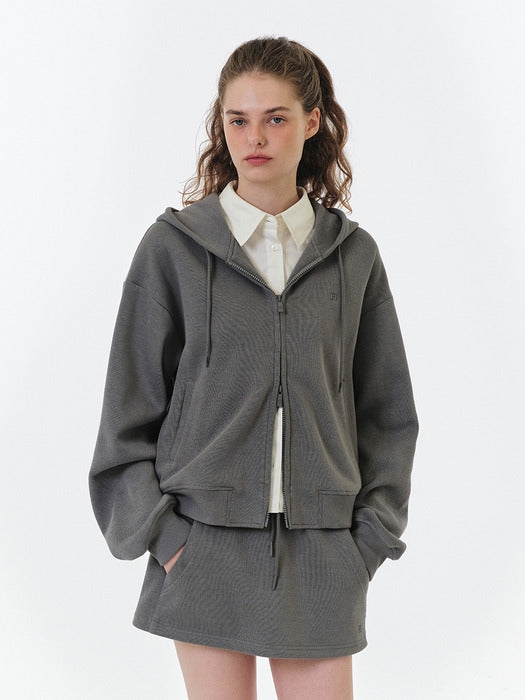 Grove 25Fw Simone Hoodie Zip-UP (Grey)