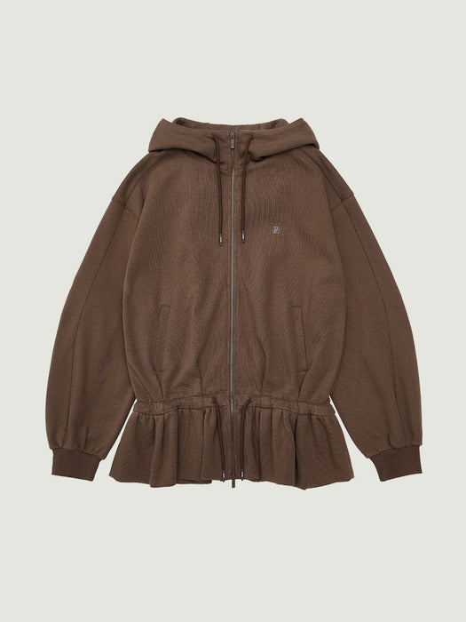 Grove 25Fw Everly Hoodie Zip-UP (Brown)