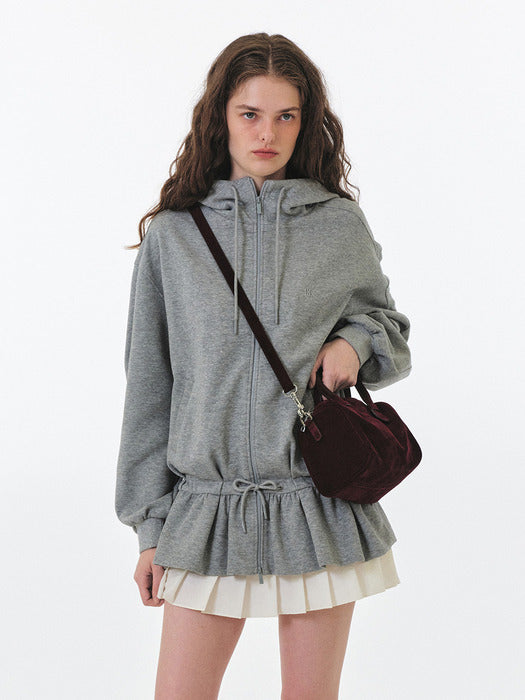 Grove 25Fw Everly Hoodie Zip-UP (Melange Grey)
