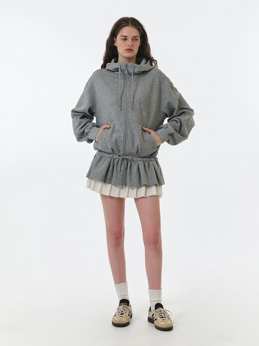 Grove 25Fw Everly Hoodie Zip-UP (Melange Grey)