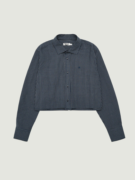 Grove 25Fw Maren Check Shirt (Navy Check)