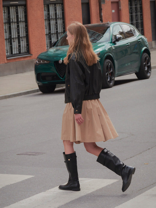 Tillidie Belt set pintuck skirt