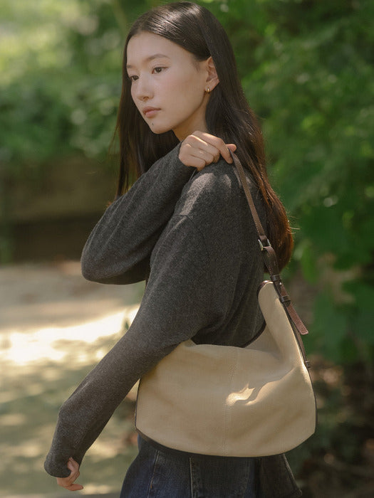 [TILLIDIE] Suede shoulder bag TIFA02AH08_2color