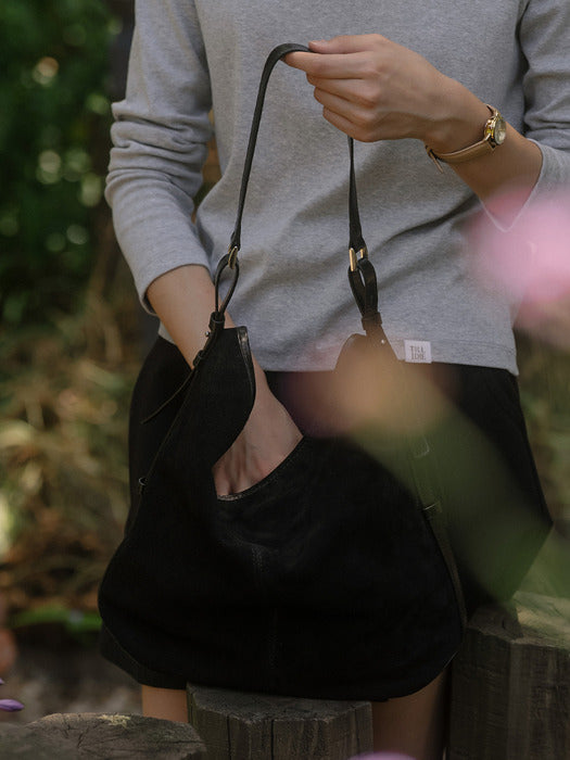[TILLIDIE] Suede shoulder bag TIFA02AH08_2color