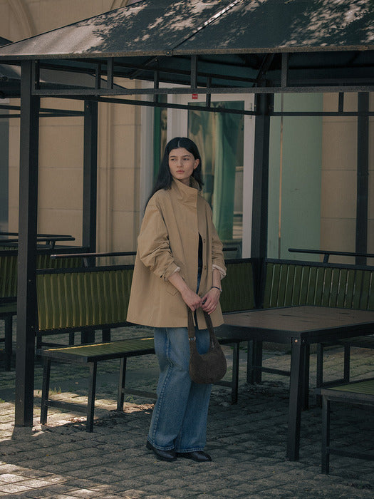 [TILLIDIE] Hobo suede bag TIFA02AH05_Brown