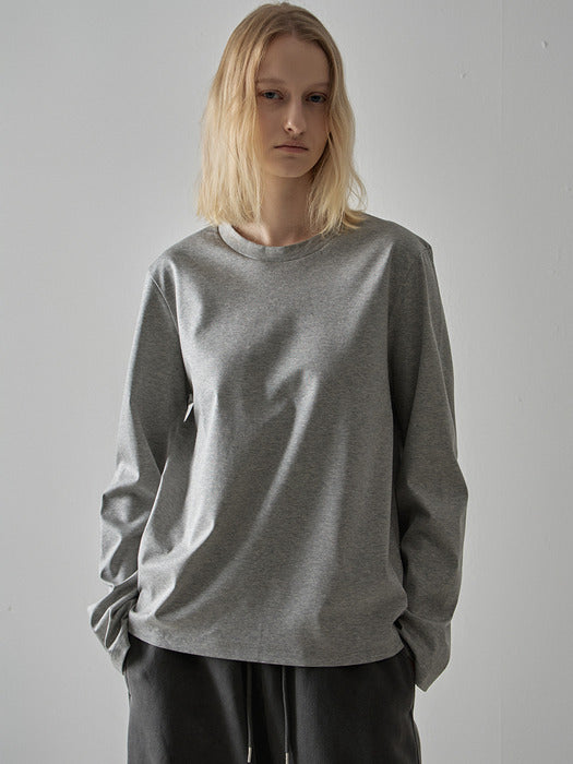 Silk-Touch Double Long-Sleeve T-Shirt_5color