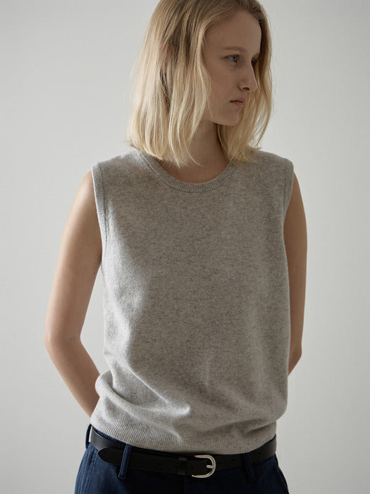 Cashmere Sleeveless Knit - 3 Colors