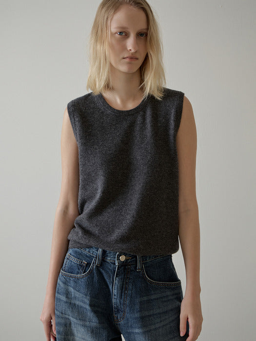 Cashmere Sleeveless Knit - 3 Colors