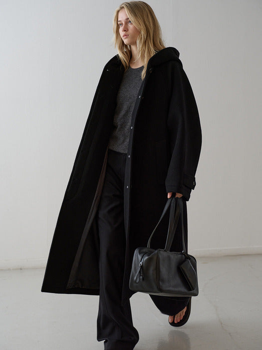Cashmere Hooded Coat_black