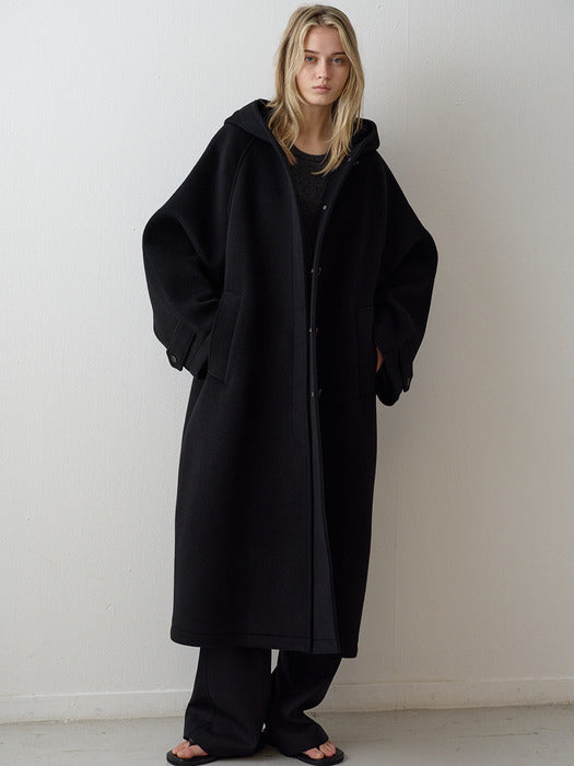 Cashmere Hooded Coat_black