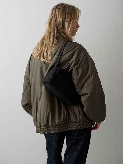 Padded Track Jacket - Khaki