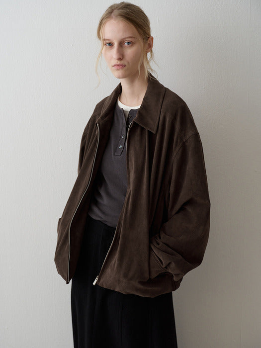 Facade Pattern Minimal Suede Blue brown