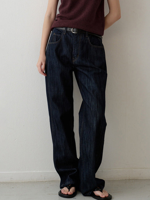 Facade Pattern Classic Denim textured indigo