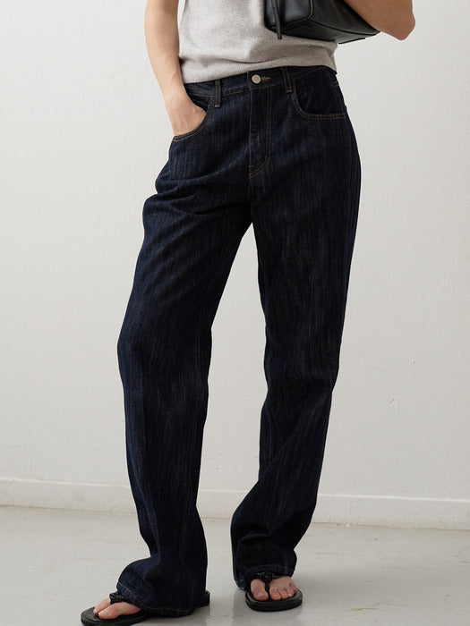 Facade Pattern Classic Denim textured indigo