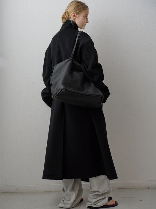 Facade Pattern Breeze Shopper Washing Leather Bag black