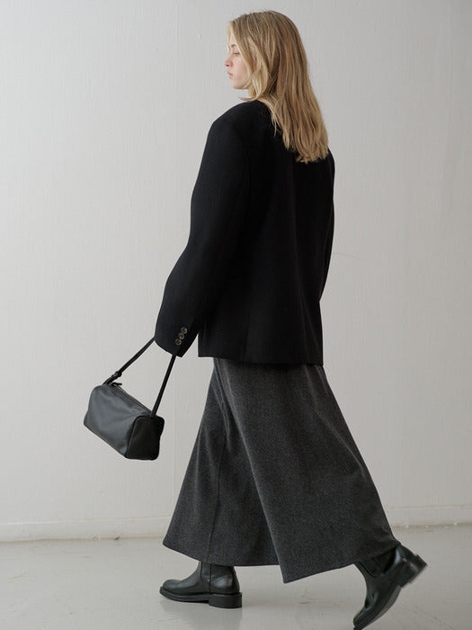 [facade pattern] Vintage Cabin Bag Medium_black