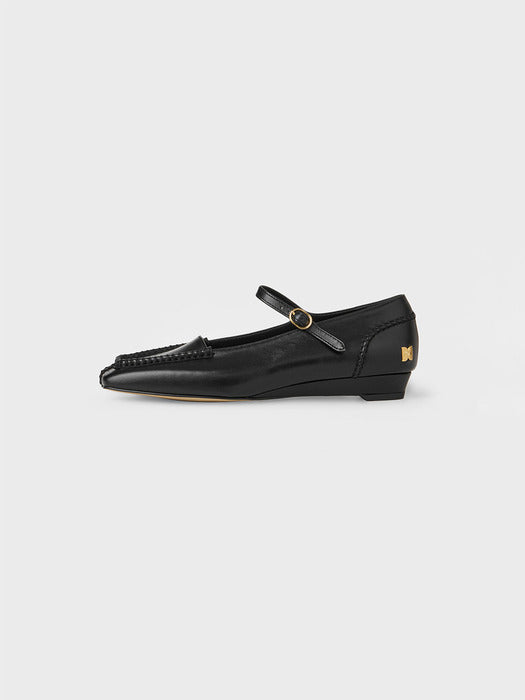 Eenk Mary Jane Flat Shoes - Black