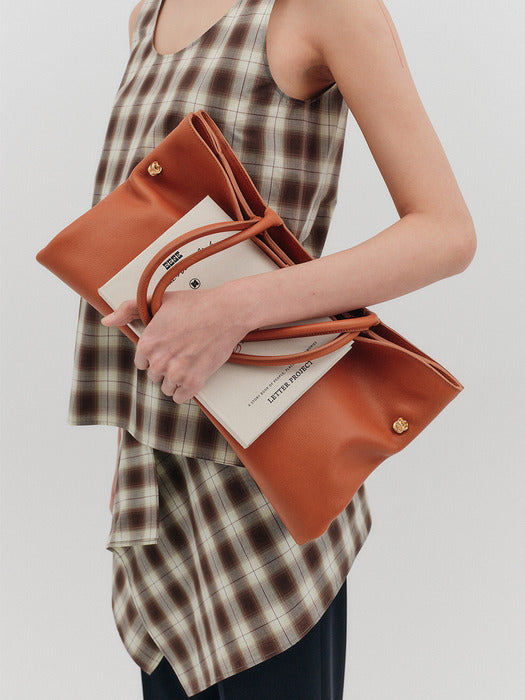 Eenk Drippy Tote Bag - Camel