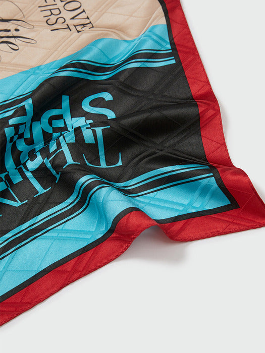 Eenk Silk Print Scarf - Multi
