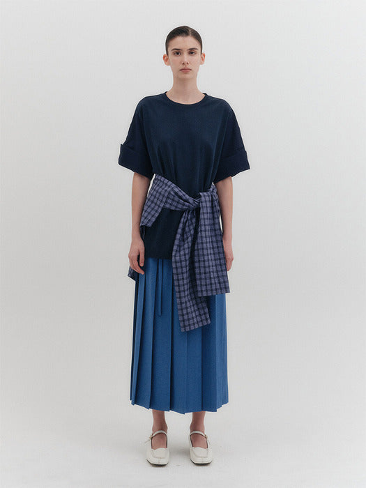 Eenk Shirt Sleeve T-shirt - Navy