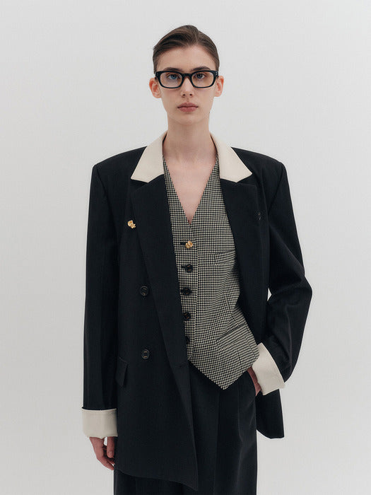 Eenk Single Breasted Blazer - Black