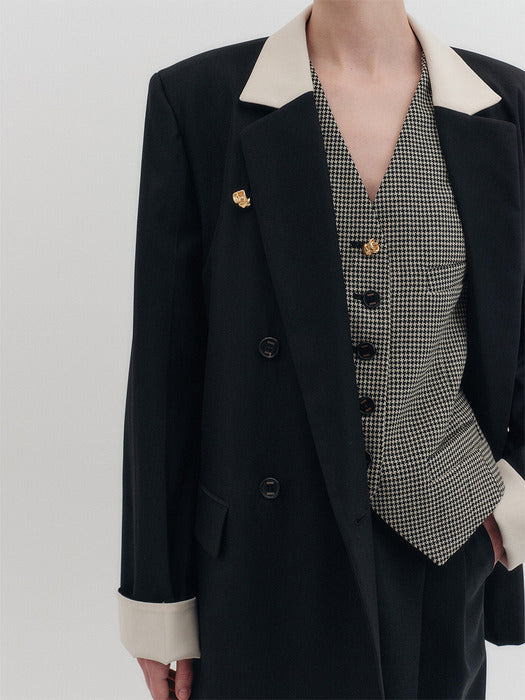Eenk Single Breasted Blazer - Black