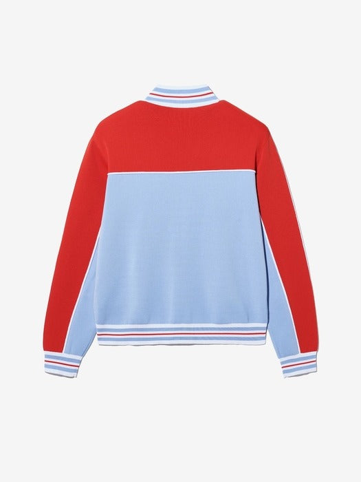 F+ LINE COLOR BLOCK KNIT TRACK TOP