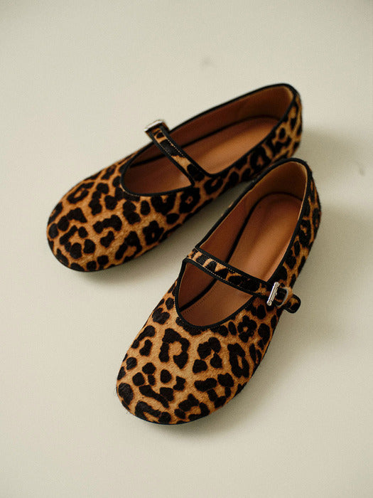 Mango Maniplease Yonni Mary Jane Leopard