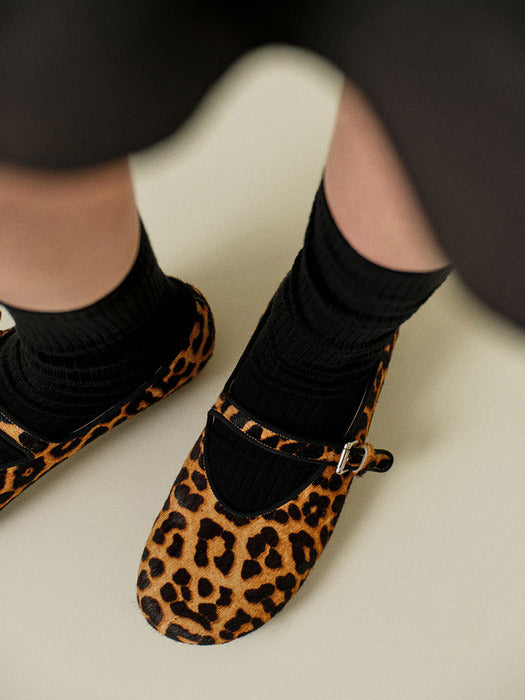 Mango Maniplease Yonni Mary Jane Leopard