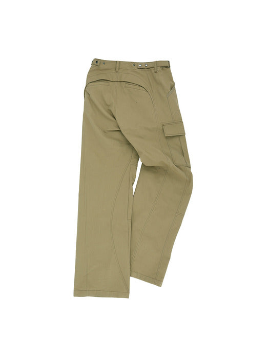 [andersson bell] UNISEX BINDING CARGO PANTS apa856u(BEIGE)