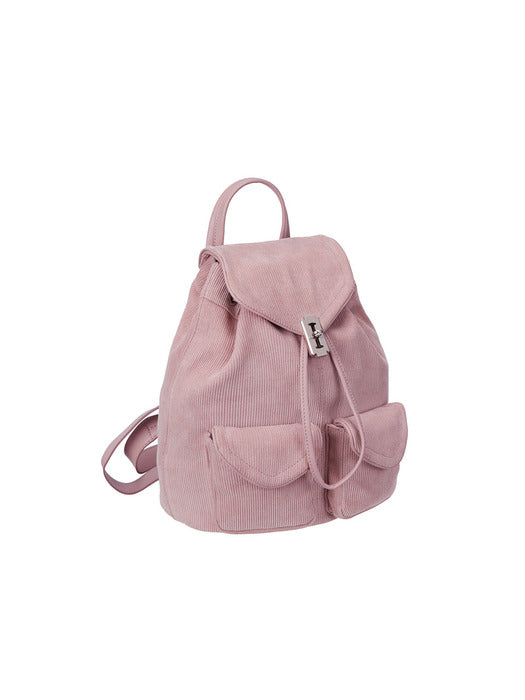 Occam Doux Double Pocket Corduroy Backpack M (Occam Doux Double Pocket Corduroy Backpack Medium) _ 2 colors
