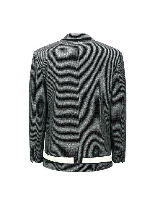 [andersson bell] UNISEX INSIDE-OUT WOOL JACKET awa711u(GREY)