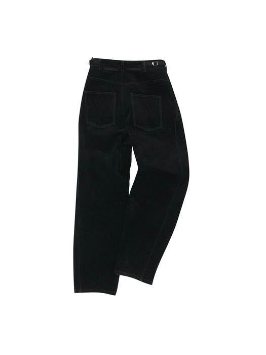 [andersson bell] CROSSOVER CARPENTER WIDE-LEG JEANS apa835m(BLACK)