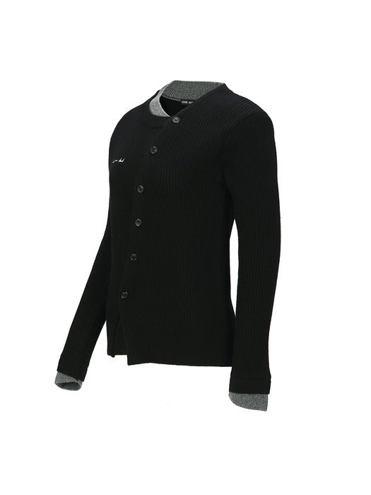 [andersson bell] BUTTON SLIM KNIT CARDIGAN atb1383w(BLACK)