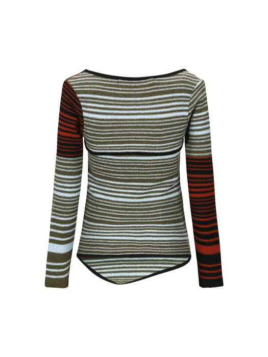 [andersson bell] NORA MULTI STRIPE BOLERO TOP atb1357w(MULTI)