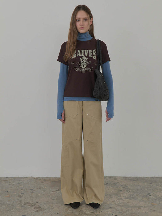 Raive Cotton Wide Cargo Pants