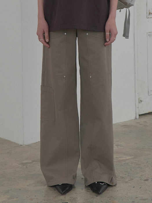Raive Cotton Wide Cargo Pants