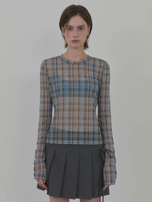 Raive Classic Vintage Check Top