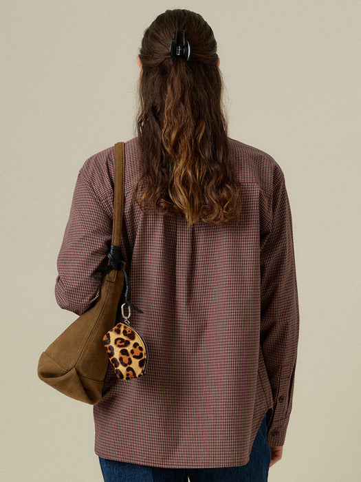 Mango Maniplease Bonit Leather Charm Leopard