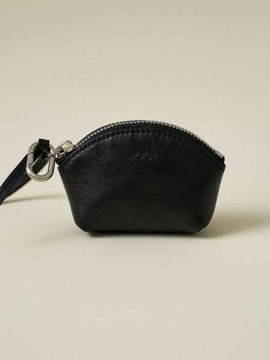 Mango Maniplease Bonit Leather Charm Black