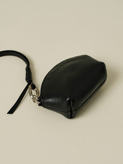 Mango Maniplease Bonit Leather Charm Black