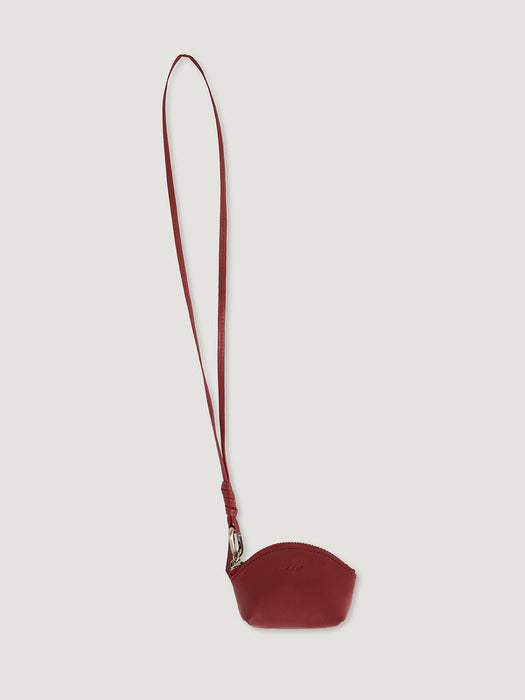 Mango Maniplease Bonit Leather Charm Red