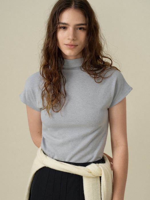 Wconcept_Mango_Maniplease Mango Maniplease Veli Cowl Neck Tee - Sky Blue