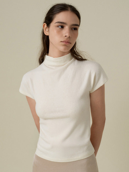 Wconcept_Mango_Maniplease Mango Maniplease Veli Cowl Neck Tee - Ivory