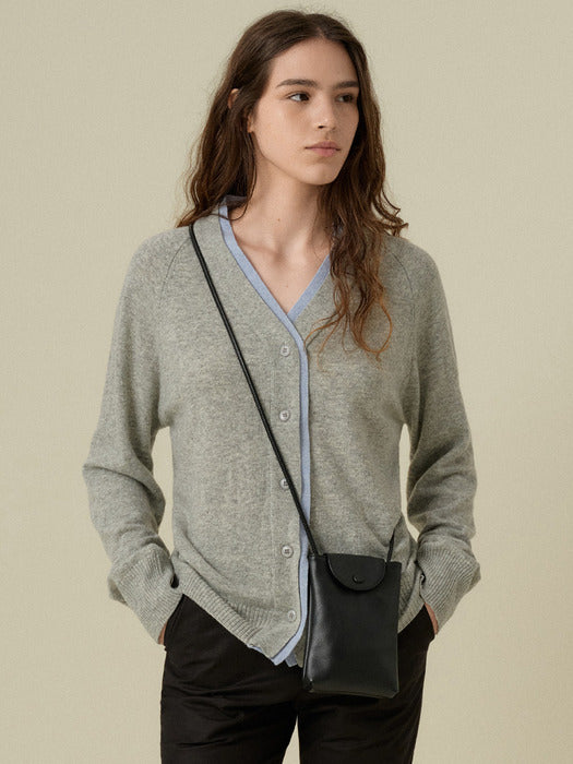 Wconcept_Mango_Maniplease Mango Maniplease Vaily Layered Cardigan - Melange Grey