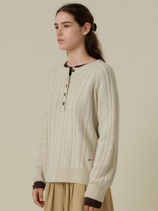 Wconcept_Mango_Maniplease Mango Maniplease Kerry Cable Knit - Oatmeal
