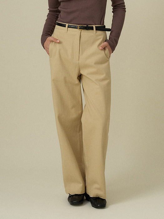 [Mango Maniplease] Rio Cotton PANTS_BEIGE